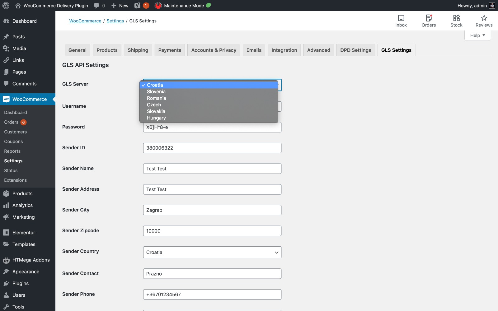 Screenshot of WooCommerce Delivery Plugin 1