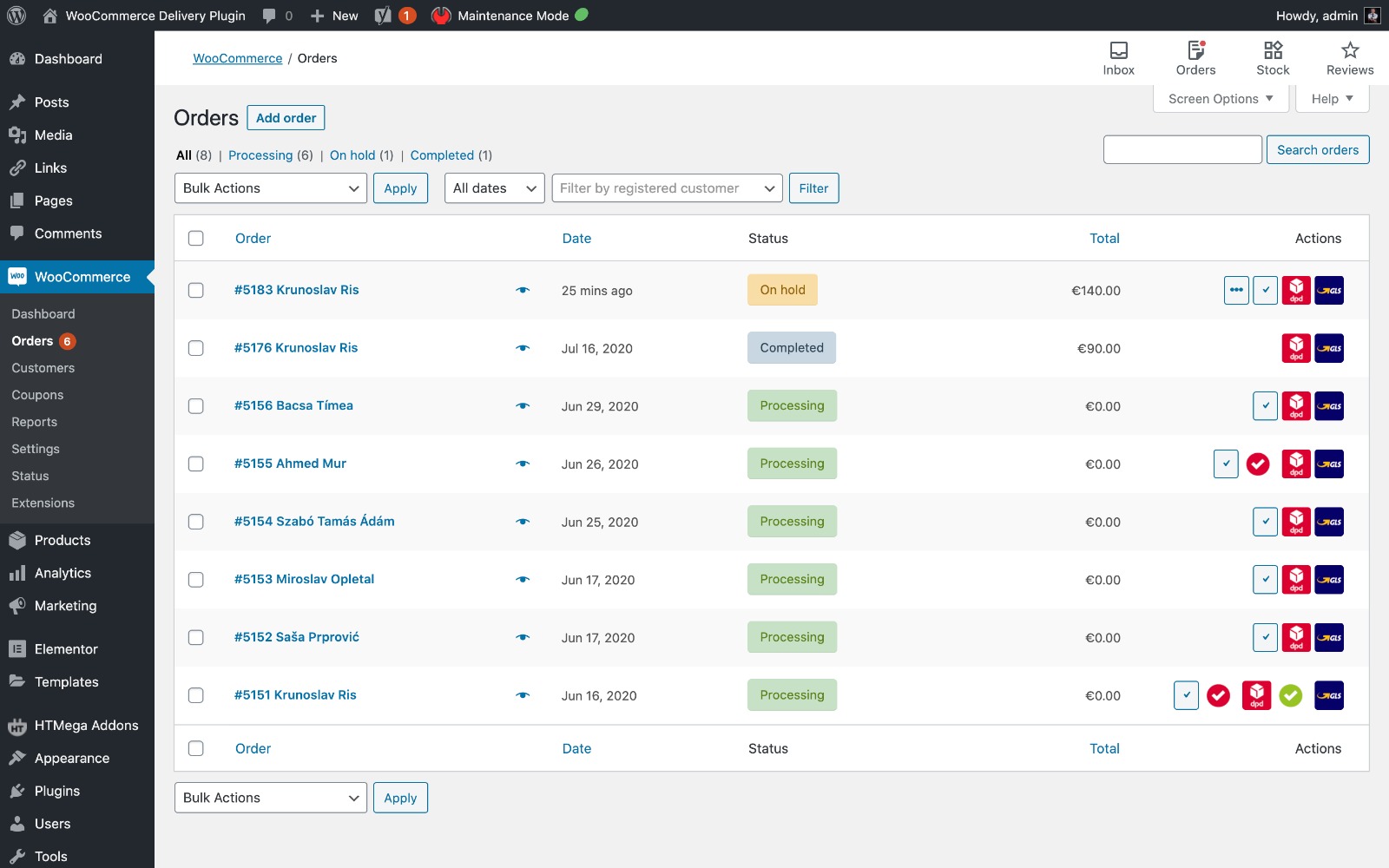 Screenshot of WooCommerce Delivery Plugin 3